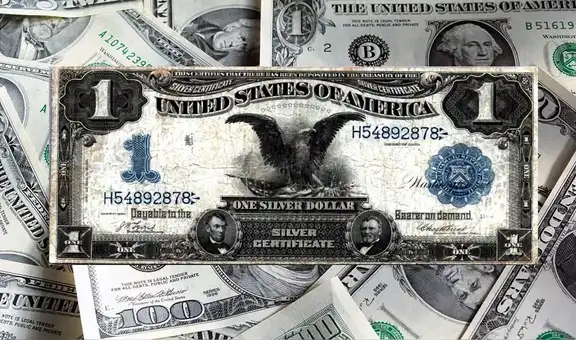 Este es el billete de US$1 impreso en 1899, conocido como ‘Águila Negra’ en EEUU: vale más de US$21.000