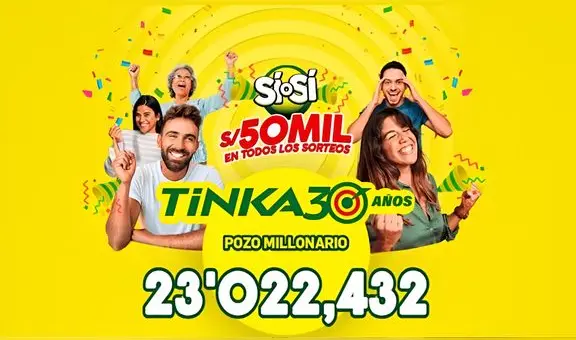 Resultados de La Tinka EN VIVO HOY miércoles 11 de junio: números ganadores, premios y el Pozo Millonario