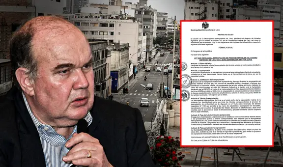 López Aliaga presenta proyecto de ley para expropiar inmuebles del jirón Zepita y habilitar 'Central Park' limeño