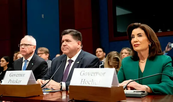 Gobernadores de estados santuario retan a Trump a que los arreste en audiencia sobre políticas migratorias: ''Que lo intente''