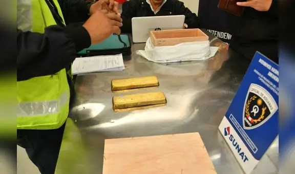 Investigan 48 empresas que intentaron sacar del país 720 kilos de oro
