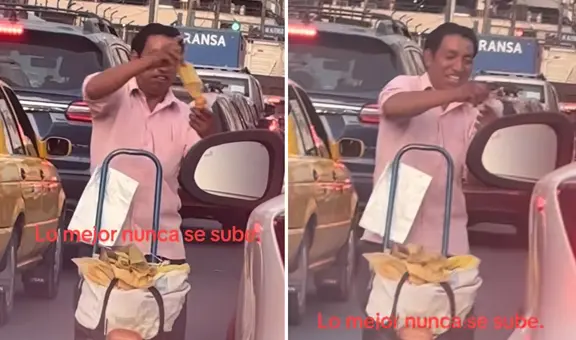 Ambulante peruano sorprende con su divertida forma de vender tamales: “No duerme en sus laureles”