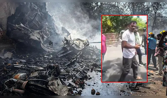 El trágico testimonio del único sobreviviente del avión que se estrelló con 242 personas en la India: "Había cadáveres a mi alrededor"