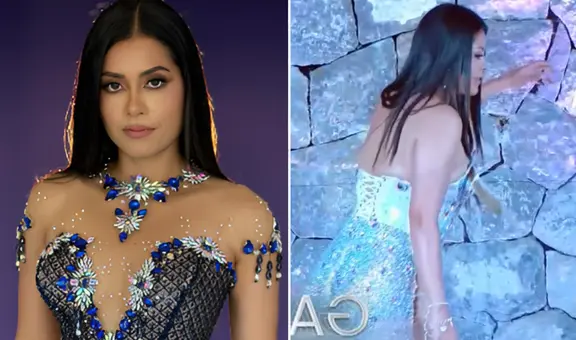 Candidata del Miss Perú 2025 sufre fuerte tropiezo en la preliminar del concurso y sorprende con su reacción