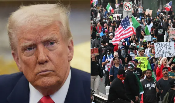 Pésimas noticias para Trump: miles de personas protestan en su vivienda de Florida contra las políticas migratorias