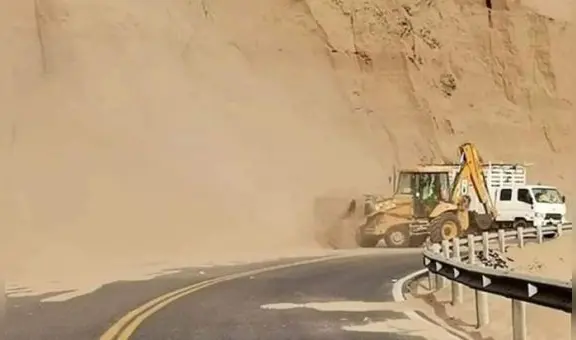 Al menos 4 carreteras bloqueadas en Lima por derrumbes y caídas de rocas tras fuerte sismo