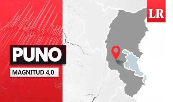 Temblor de magnitud 4.0 se sintió en Puno hoy, según IGP