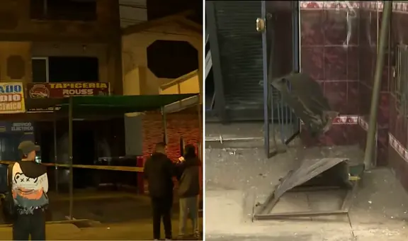Detonan explosivo en el frontis de una tapicería recién inaugurada en Independencia: "Pidieron S/20.000"