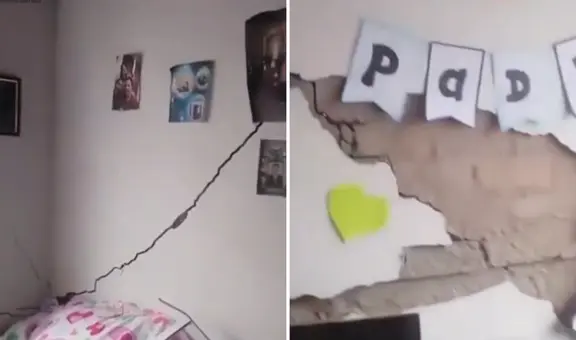 Vecino en el Callao muestra cómo quedó su casa tras sismo de 6,1: "Miren la pared"