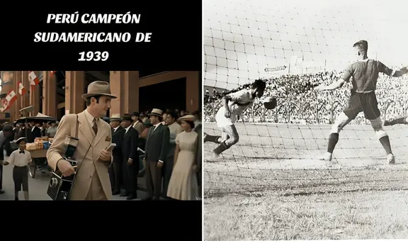 Así recrea la inteligencia artificial el histórico título de Perú en la Copa América de 1939