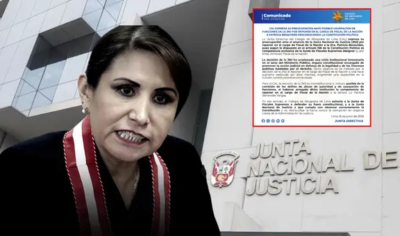 CAL rechaza restitución de Patricia Benavides en la Fiscalía: "La JNJ ha generado una crisis institucional"