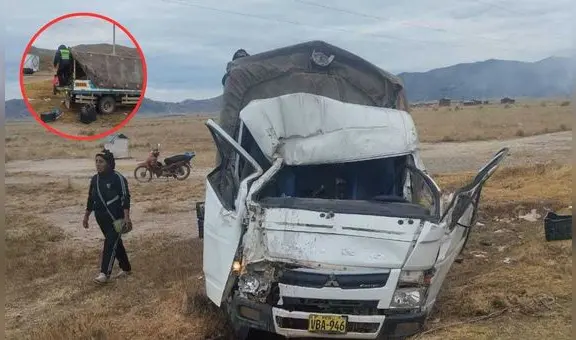 Tragedia en Puno: 1 persona muere y 3 resultan heridas tras volcadura de camión en vía Azángaro-Juliaca