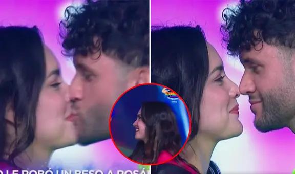 Fabio Agostini impacta a Rosángela Espinoza con un efusivo beso EN VIVO en 'Esto es guerra' y ella tiene inesperada reacción: "Lo veo guapo"