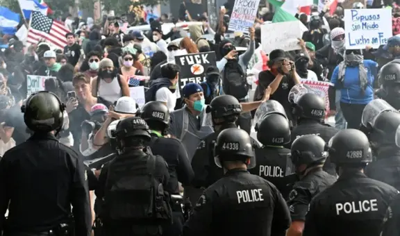 En California, piden salida inmediata de tropas federales en protestas contra Donald Trump e ICE