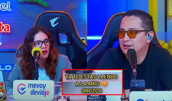 Macla Yamada sorprendió en vivo al encarar a Carlos Orozco por polémica broma sobre la edad de su novio: “Te estás yendo a la mier..”