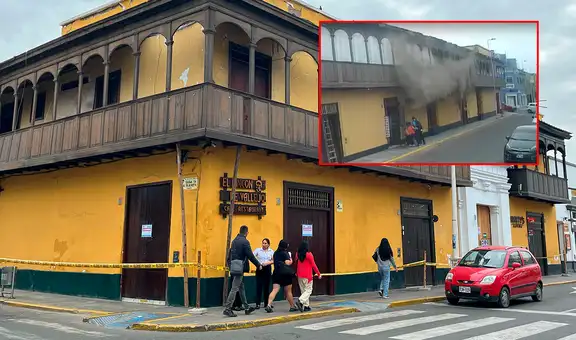 Se desploma techo de restaurante en Trujillo: transeúntes se salvaron de morir