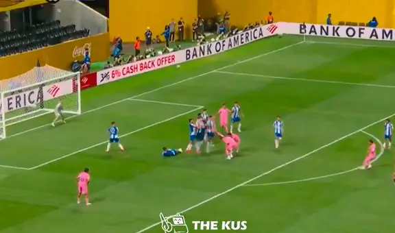 ¡Lionel Messi marcó un gol de otro planeta! Fantástico tiro libre para anotar el 2-1 de Inter Miami ante Porto