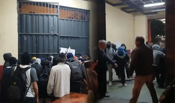 UNFV: Estudiantes toman sede de la Universidad Nacional Federico Villarreal en Cercado de Lima: exigen ser matriculados