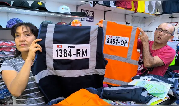 Venta de chalecos para motociclistas se dispara en Chiclayo a pocas horas de que entre en vigencia norma nacional