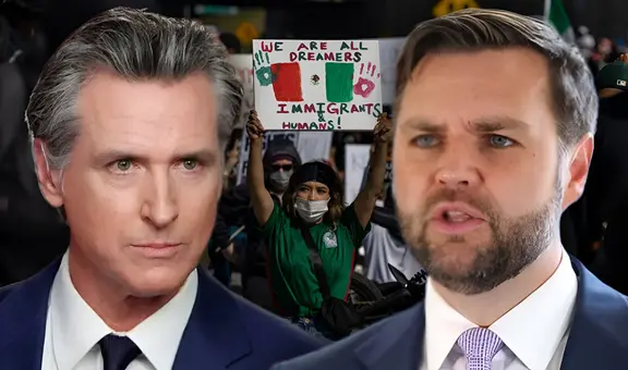 Gavin Newsom le responde a JD Vance tras acusaciones de alentar protestas en Los Ángeles: "¿Qué tal si me lo dices en la cara?"