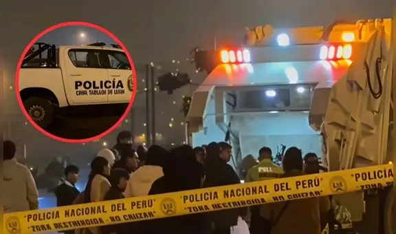 Choque entre moto y camión recolector de basura deja 1 muerto y 1 herido de gravedad en VMT