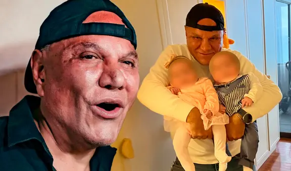 Mauricio Diez Canseco conmueve al presentar por primera vez a sus mellizos de 2 meses: "Son el motor de mi vida"