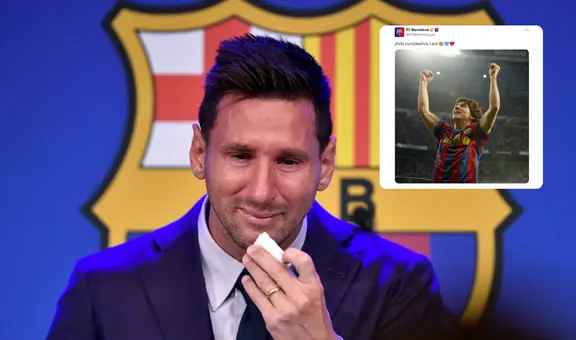 Messi cumple 38 y la hinchada del Barcelona clama por su regreso: "Un año más, te pido"