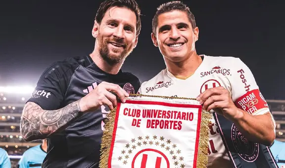 Universitario saludó a Lionel Messi por su cumpleaños y recordó épica foto con Aldo Corzo: "De un grande para otro grande"