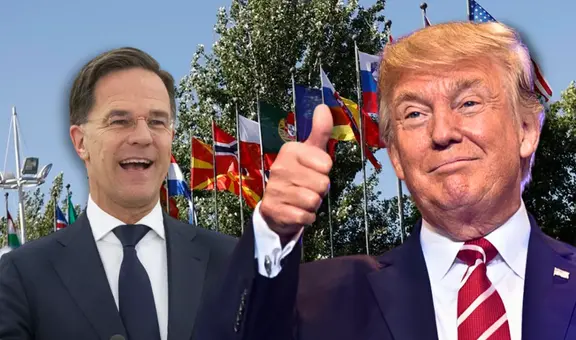 Trump es llamado "papi" por el secretario general de la OTAN luego que indicara que Israel e Irán son como "niños"