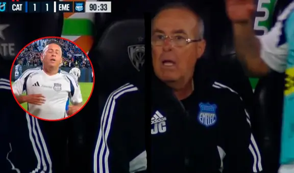 DT de Christian Cueva quedó boquiabierto tras empate a último minuto que deja a Emelec en zona de descenso