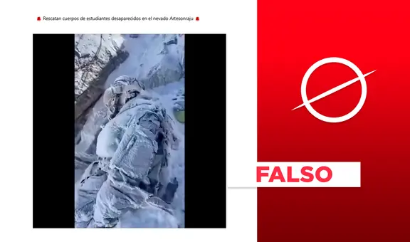 Este video no muestra los cuerpos de los montañistas hallados en el nevado Artesoranju en Áncash