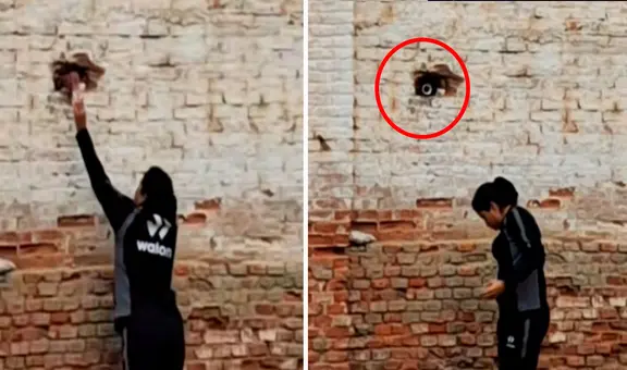 Heladero aprovecha hueco en pared de estadio en Sullana para vender sus productos y en redes bromean: “Siempre cerca de ti”