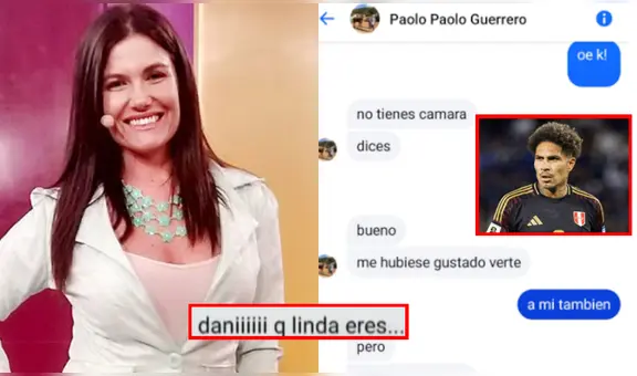 Periodista Daniela Cilloniz expone a Paolo Guerrero y muestra polémicos chats cuando él jugaba en Brasil: “¿Tienes cámara? Me hubiera gustado verte”