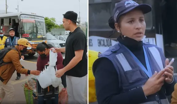 Youtuber IOA se hace pasar como ambulante y fue retirado por inspectora de la ATU: “Tiene que avanzar”