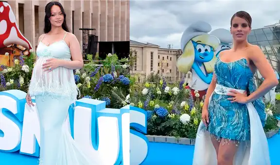 Alejandra Baigorria se emociona al encontrarse con Rihanna en el estreno mundial de 'Pitufos': "Hermosa"
