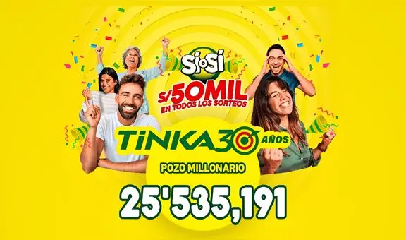 Resultados de La Tinka del domingo 29 de junio: revisa los últimos números ganadores, premios y el Pozo Millonario