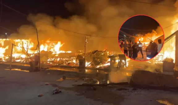 Pisco: feroz incendio arrasa varias viviendas en Alto El Molino y deja familias damnificadas