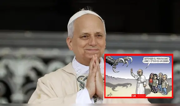 Papa León XIV: Carlincatura retrata su defensa de los periodistas y víctimas del Sodalicio