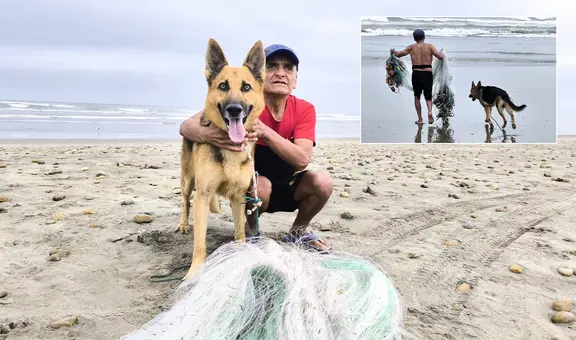 Conoce la historia de don Lorenzo Llenque, pescador invidente que sale adelante con el apoyo de su perro Atton en Lambayeque