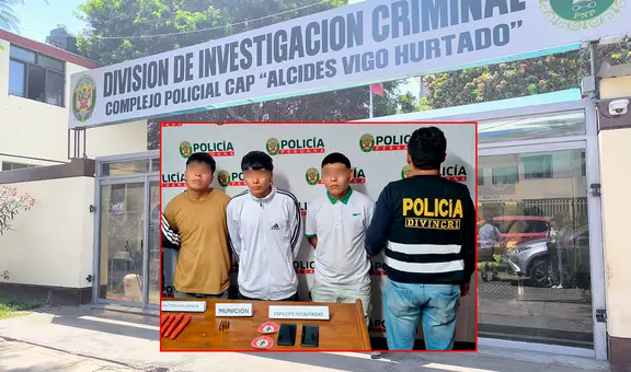 Trujillo: detienen a presuntos integrantes de banda criminal 'La Cruz Verde' con municiones, explosivos y stickers extorsivos