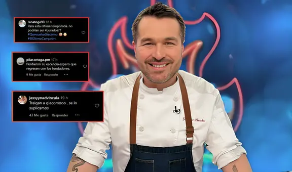 'El gran chef famosos' confirma su última temporada y los seguidores piden el regreso de Giacomo Bocchio: "Se lo suplicamos"