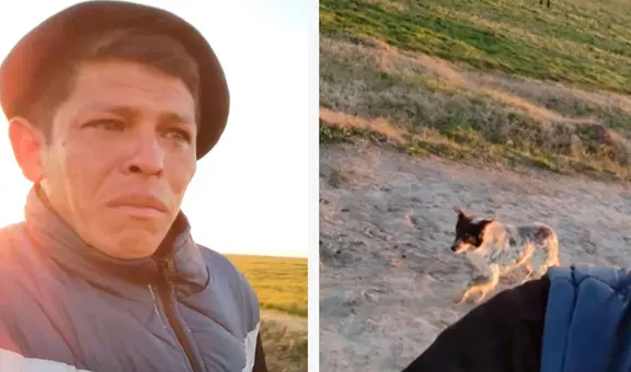 Lo despiden y rompe en llanto al saber que no volverá a ver al perro que lo acompañó durante 11 años de trabajo