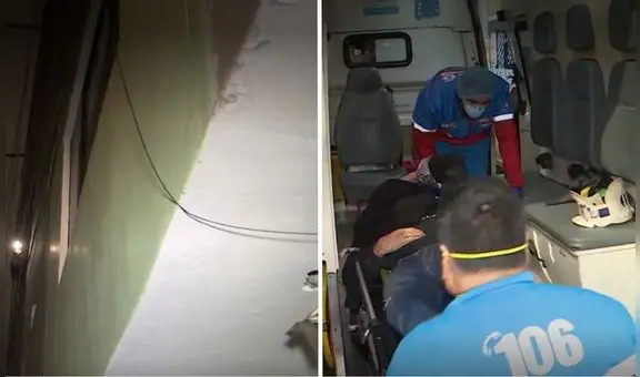 Dos hombres escapan de presunto secuestro tras saltar de un segundo piso en el Agustino