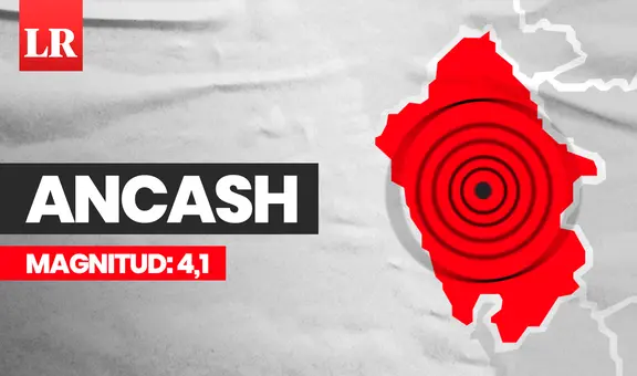 Temblor de magnitud 4,1 se sintió en Áncash hoy, según IGP