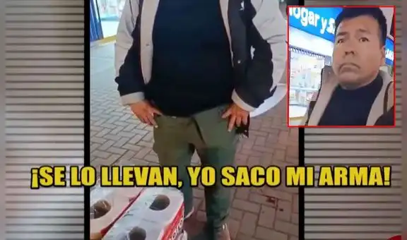 Ambulante amenaza a fiscalizadores de Chancay con pistola para evitar decomiso: "Se lo llevan, saco mi arma"