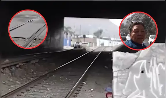 Vecinos cuestionan rieles por donde pasarán trenes de López Aliaga: "No he visto que han estado trabajando"