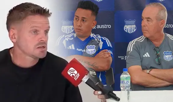 DT de Christian Cueva en Emelec se defiende tras ser acusado de 'serrucho' por Jorge Célico: "Traté de buscar paz"