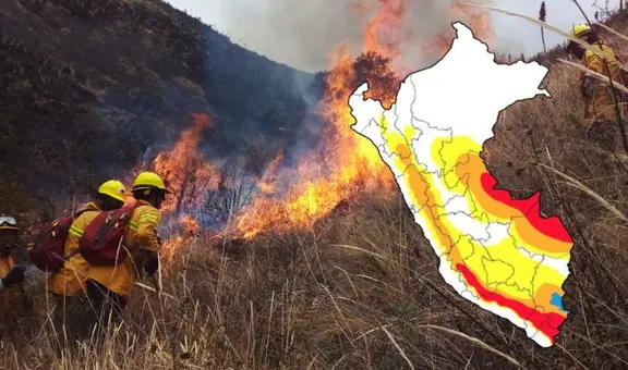 Alerta roja por incendios forestales: Senamhi advierte peligro extremo en 8 regiones del Perú desde el 6 de julio