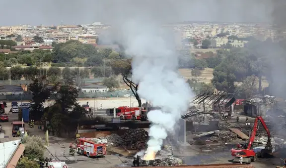 Dos explosiones en una estación de servicio en Roma deja al menos 27 heridos tras choque de camión cisterna