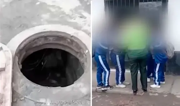 Escolar cae dentro de buzón sin tapa en El Agustino: "técnicos" lo abrían para robarse los cables